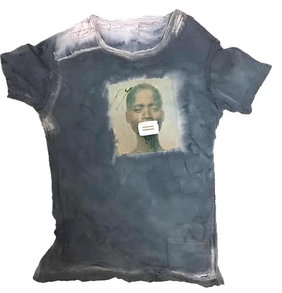 Black Woman T-shirt by h.m. Peavy No.6 - Re - psychles Vintage Shop & Art Gallery