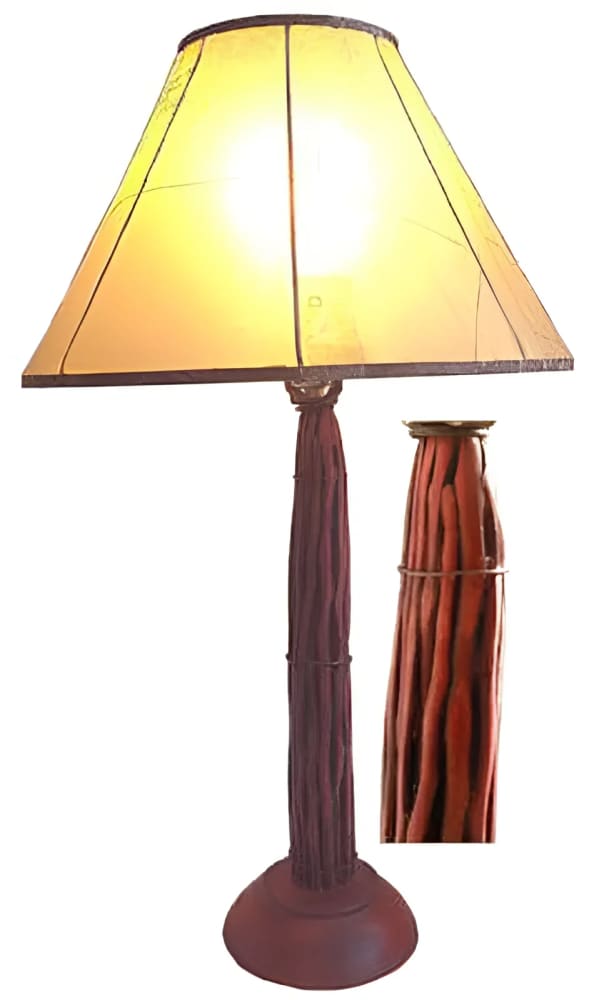 Illuminated table lamp.