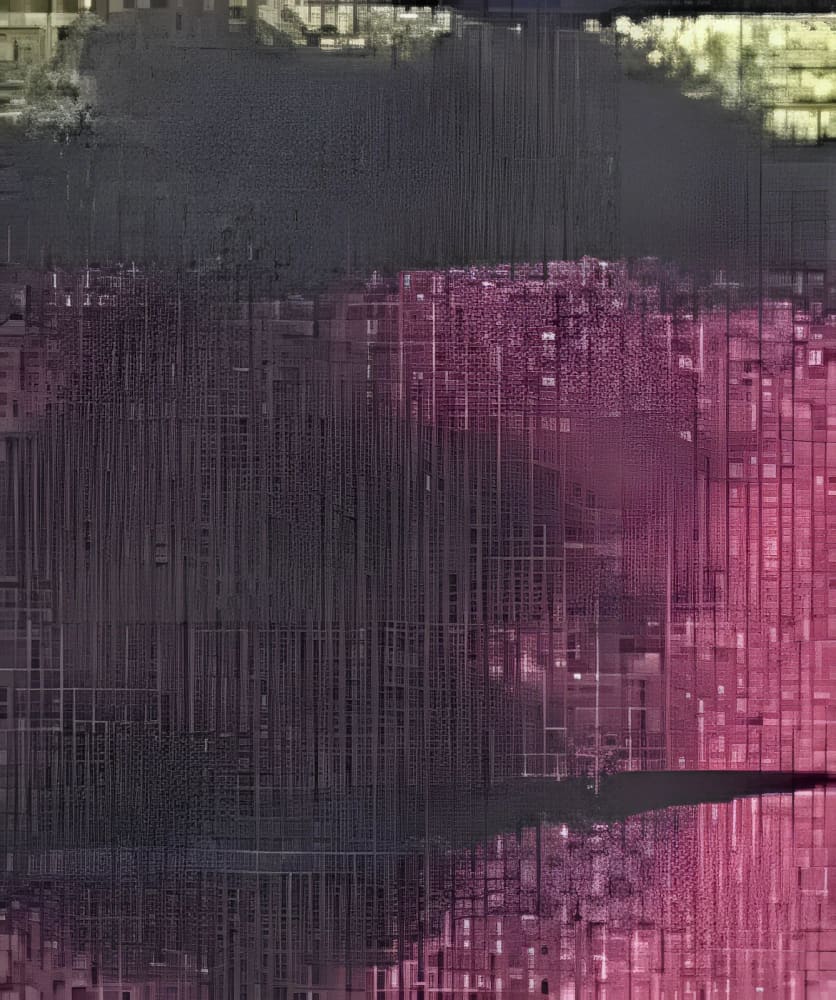 Textured, multicolored fabric.