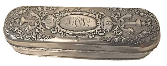 Howard & Co. 1896 Silver Heirloom Engraved Keepsake Box - Re - psychles Vintage Shop & Art Gallery