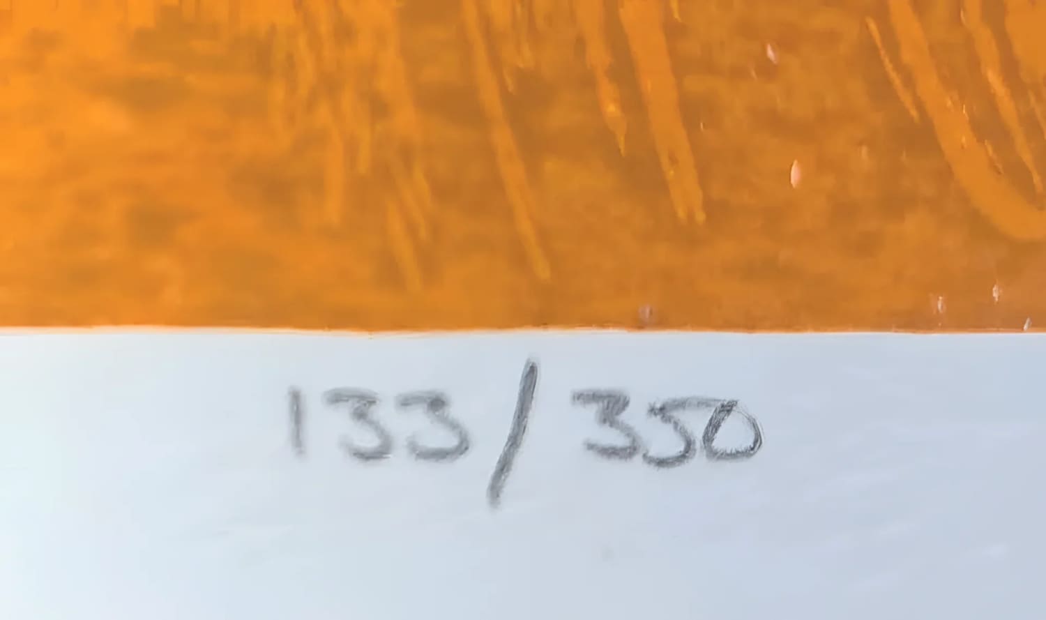 Handwritten edition number.