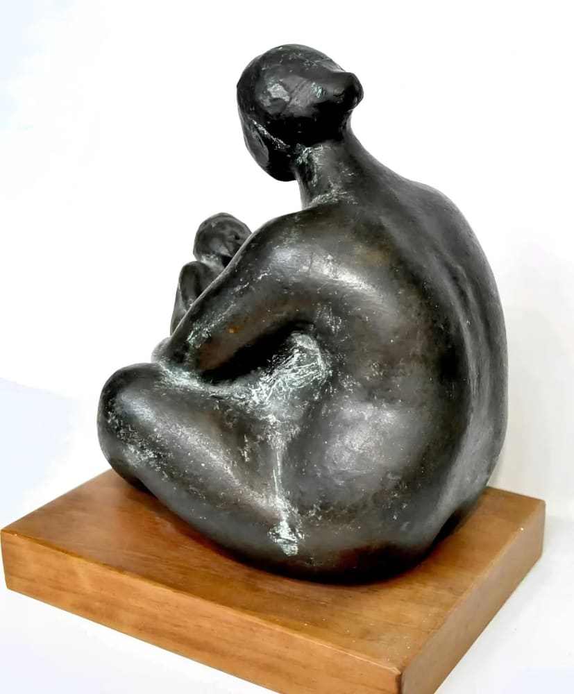 Jose Luis Cuevas Bronze Signed Sculpture - Re - psychles Vintage Shop & Art Gallery
