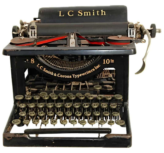 L.C. Smith Typewriter T-shirt by h.m. Peavy - Re - psychles Vintage Shop & Art Gallery