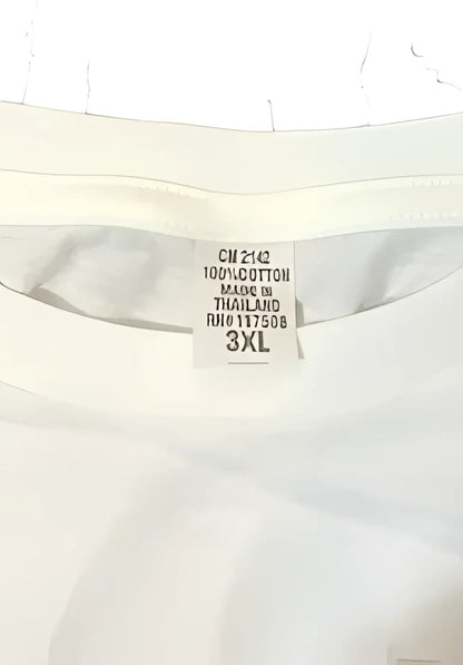 NEW 3XL White Blank Cotton T-shirt - 3XL
