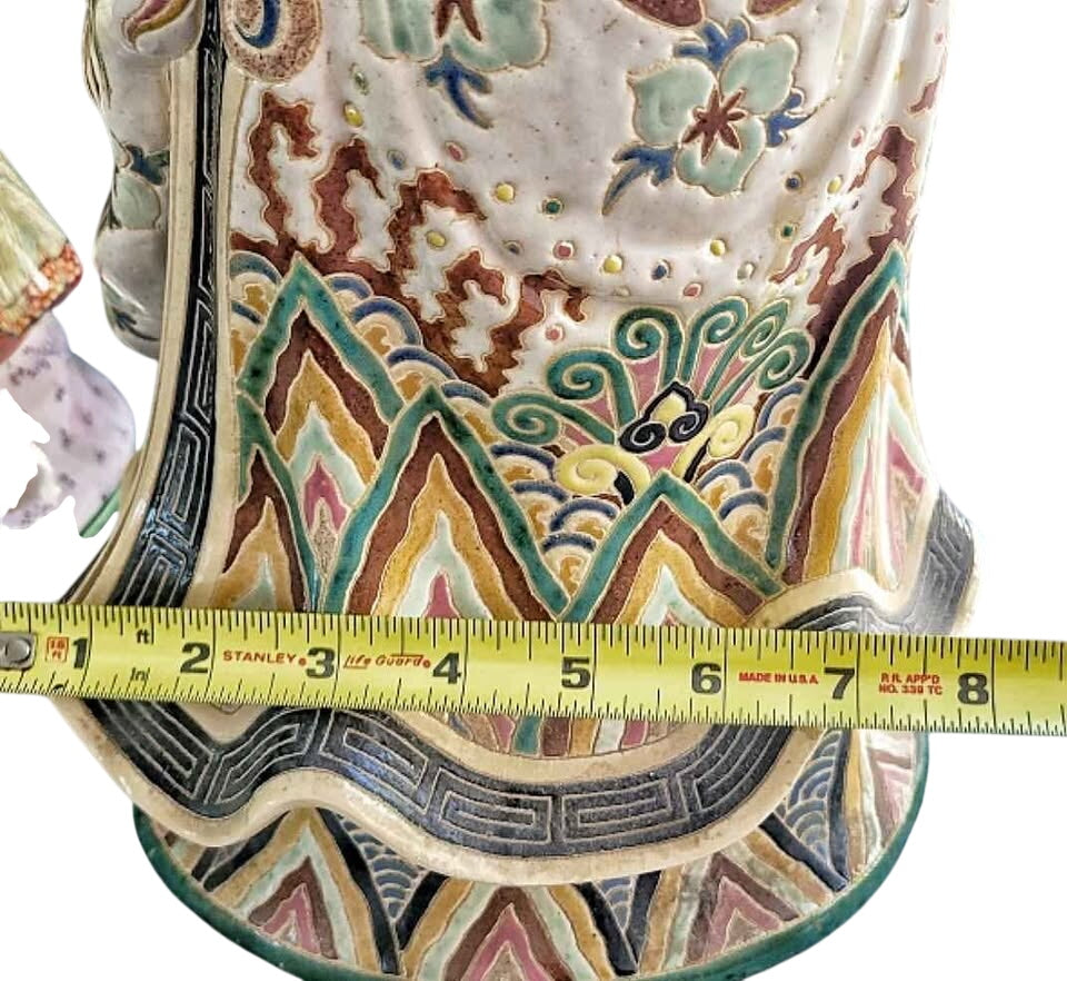Mid-20th Century Porcelain Feng Shui Fu Lu Shou Deities