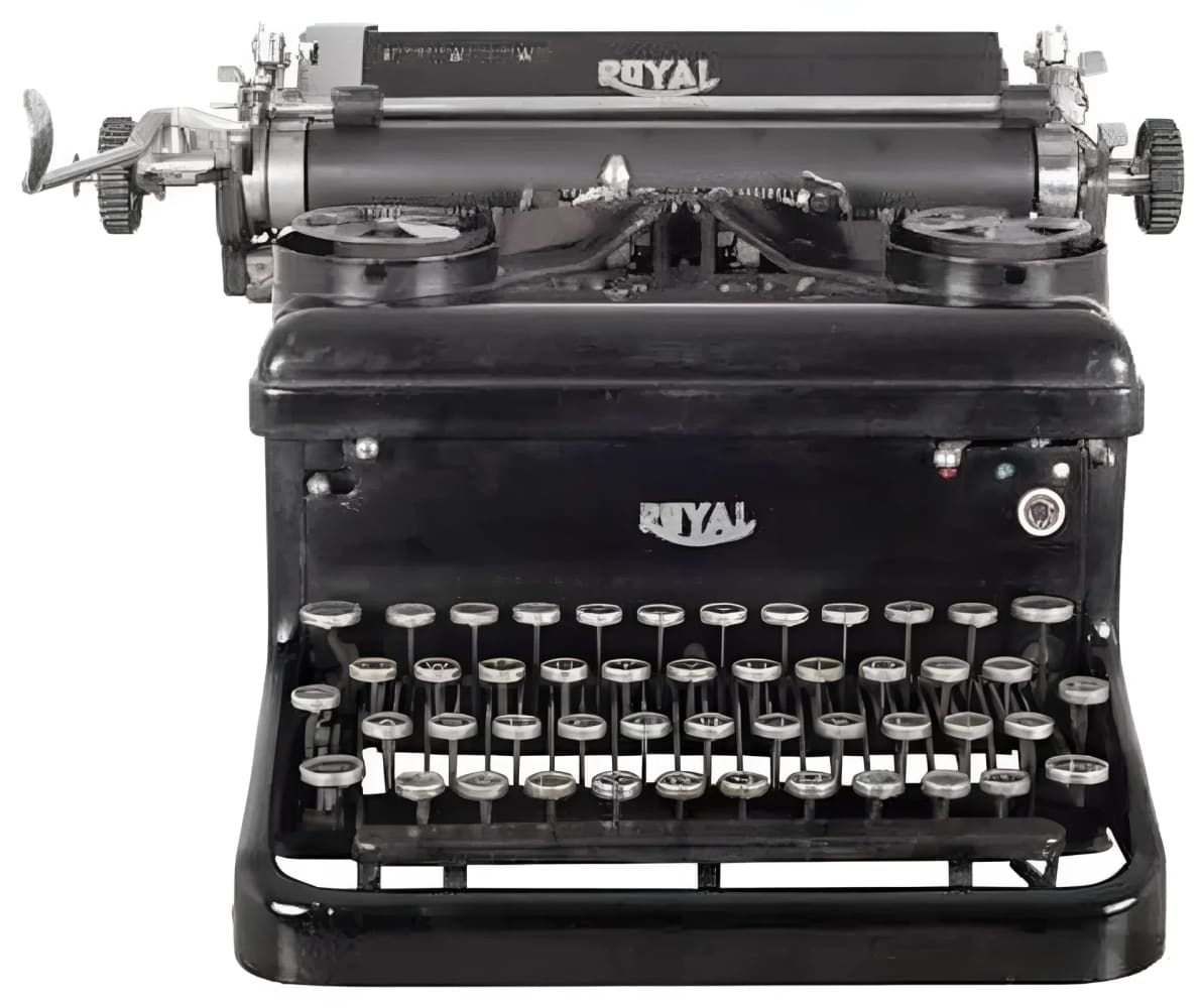 Royal Typewriter Detail