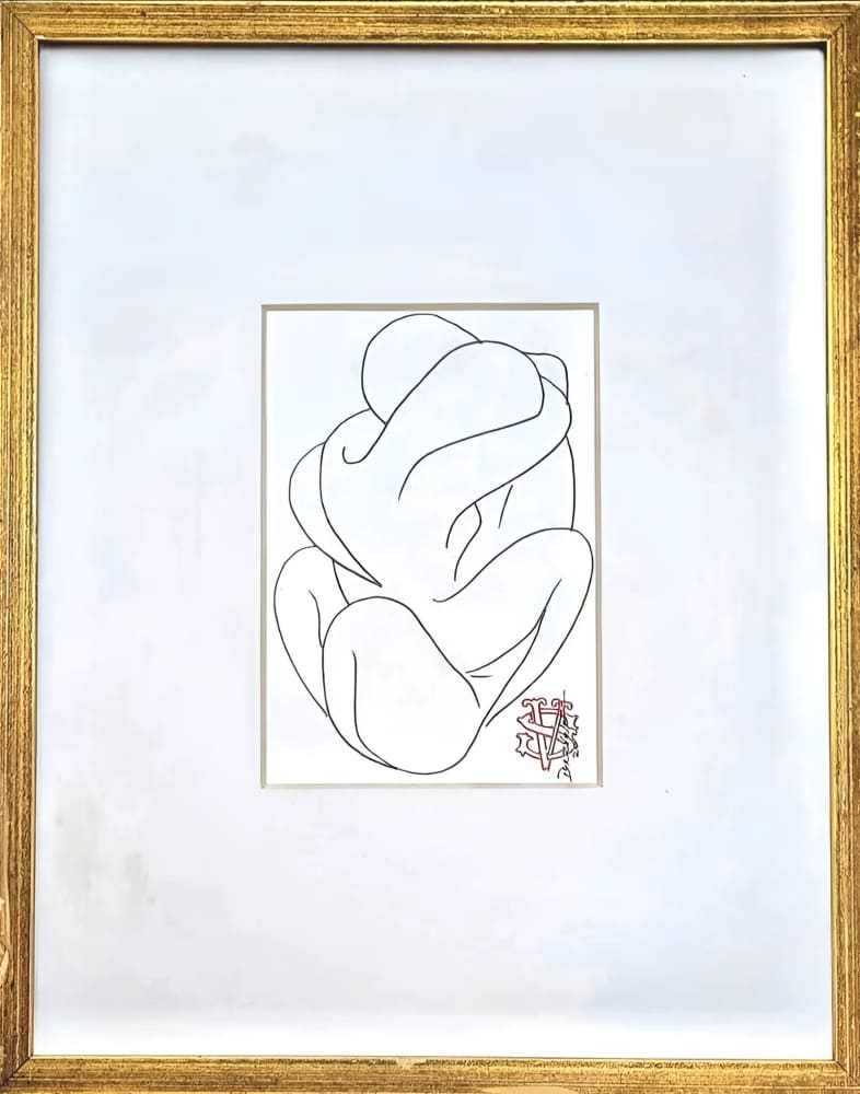 Sergio V. Diavelez Ink Drawing - Re - psychles Vintage Shop & Art Gallery