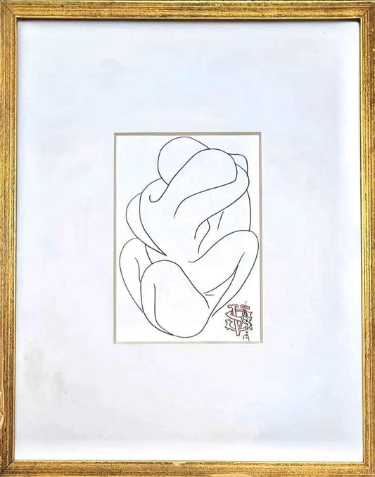 Sergio V. Diavelez Ink Drawing - Re - psychles Vintage Shop & Art Gallery