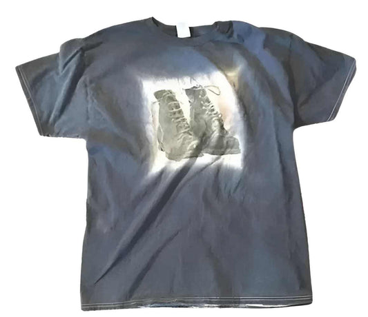 The Boot T-shirt at Midnight by h.m. Peavy - Re - psychles Vintage Shop & Art Gallery