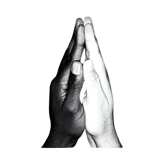 The Prayer T-shirt by h.m. Peavy Celebrating Equality and Unity - Re - psychles Vintage Shop & Art Gallery