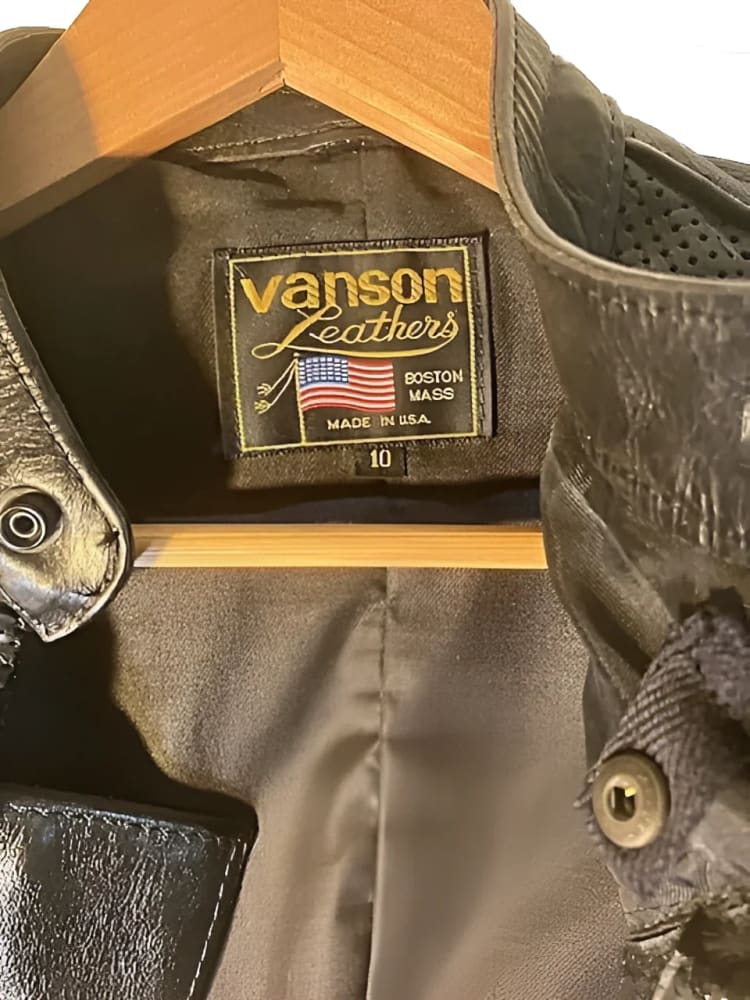 Vanson Size 10 Women’s Vintage Leather Motorcycle Jacket - 10