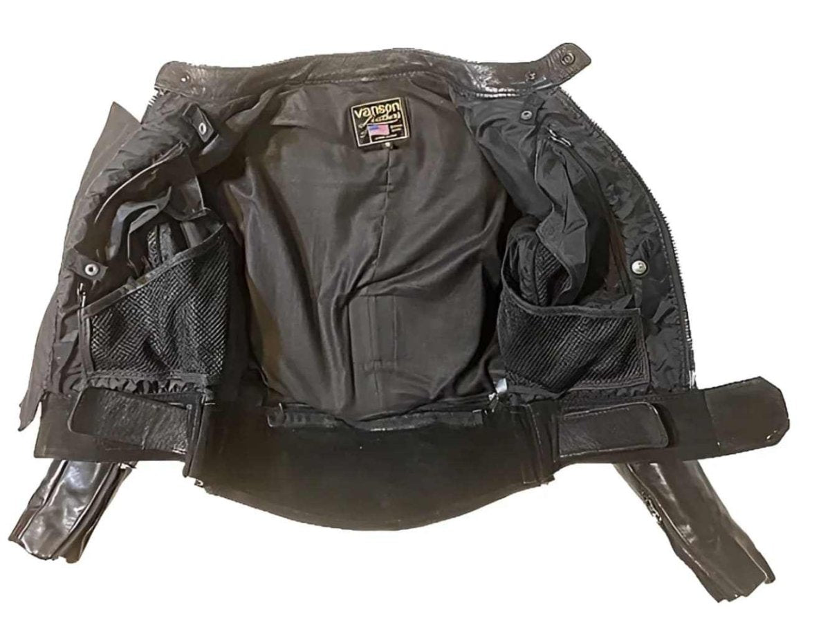 Vanson Vintage Leather Moto Jacket - Women's 10 - Re - psychles Vintage Shop & Art Gallery