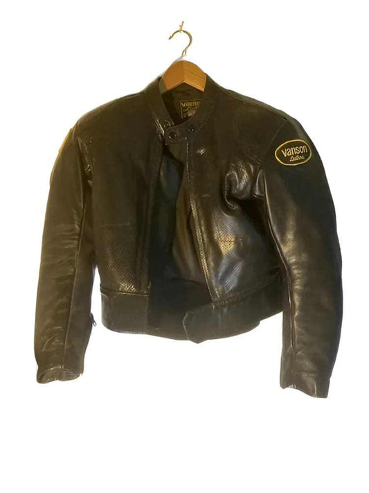 Vanson Vintage Leather Moto Jacket - Women's 10 - Re - psychles Vintage Shop & Art Gallery