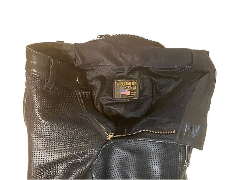 Vanson Vintage Motorcycle Leather Jacket & Pants Suit