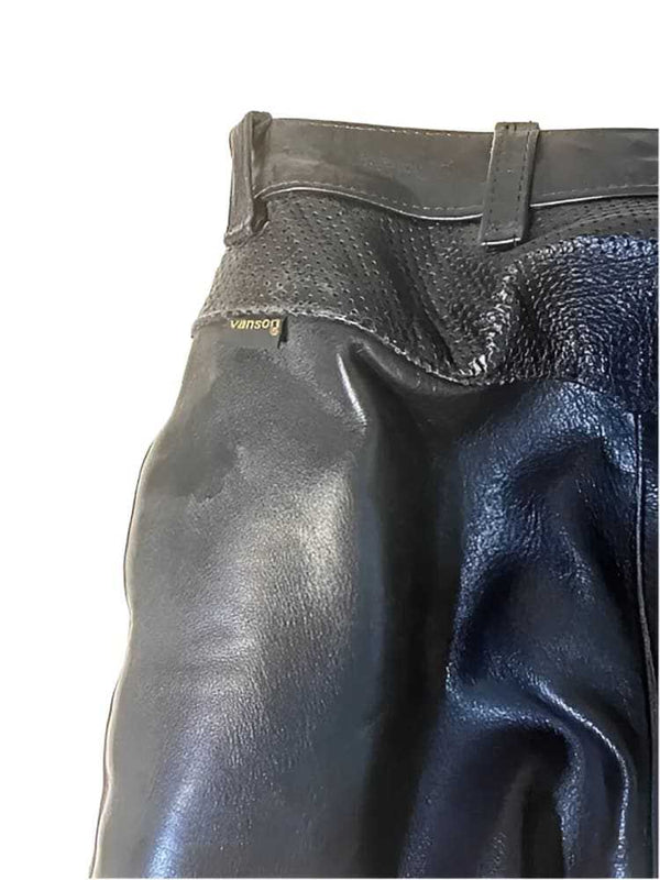 Vanson Vintage Motorcycle Leather Jacket & Pants Suit